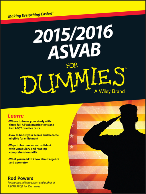 Title details for 2015 / 2016 ASVAB For Dummies by Rod Powers - Available